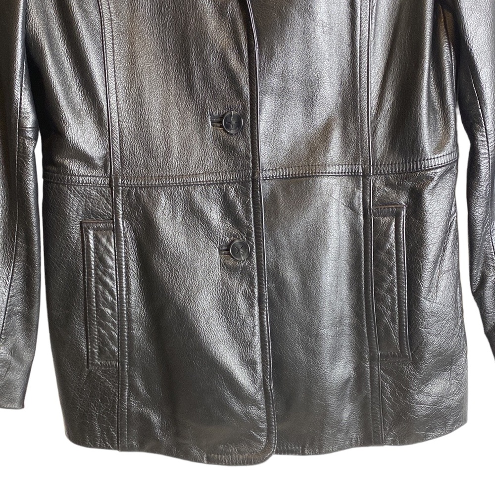 Colebrook Classics Leather Jacket Black Size S Gem